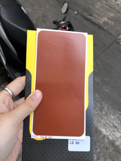 MIẾNG DÁN DECAL GIẢ DA MẶT LƯNG LG G6 CAO CẤP