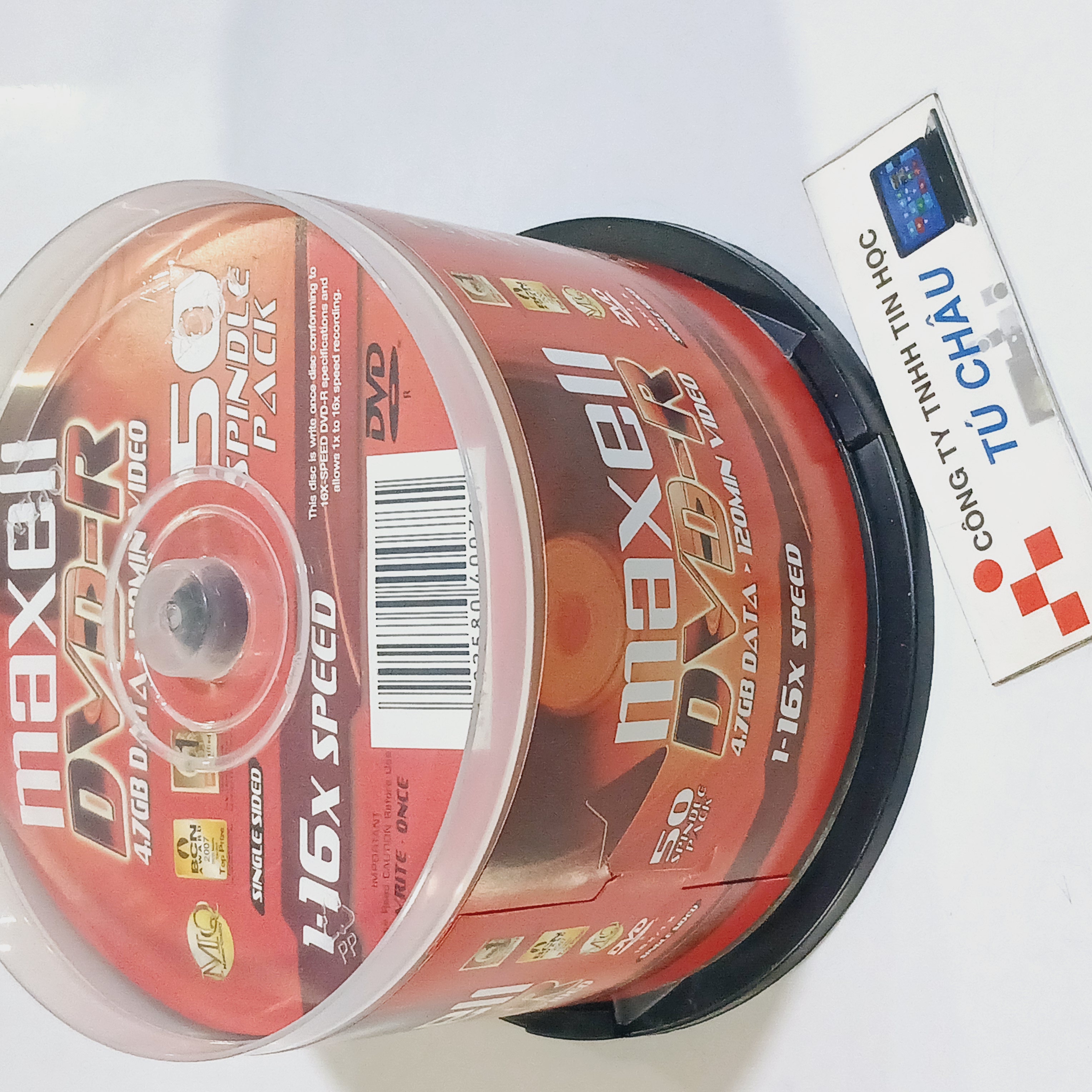 Đĩa DVD MAXELL 4.7GB DATA (1-16X Speed / 4.7GB DATA / 120MIN VIDEO) / Lốc 50 Đĩa