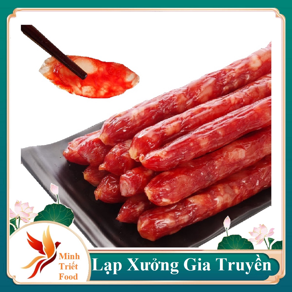 1kg LẠP XƯỞNG HEO MAI QUẾ LỘ ĐẶC SẢN MINH TRIẾT hoặc 500gr Lạp Xưởng Khô Bao Ngon