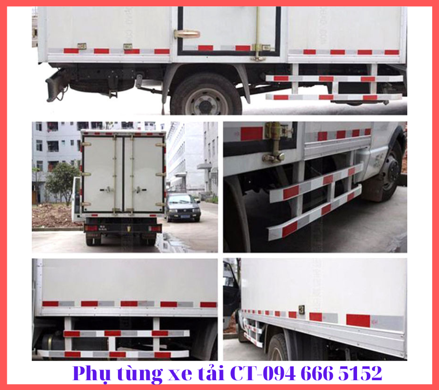Decal phản quang 3M khổ 5cm-Dán thùng&cản hông xe tải