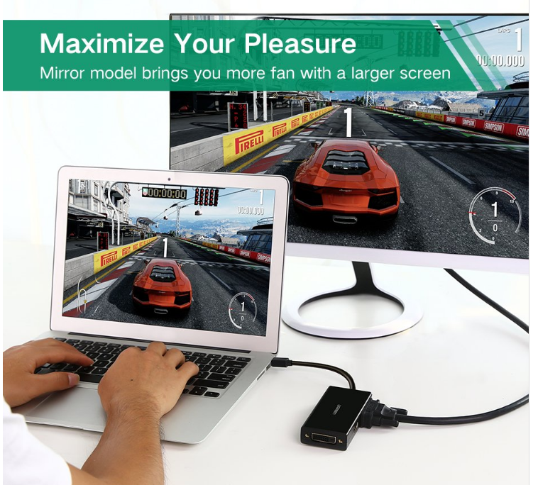 Cáp Chuyển Mini Displayport sang HDMI/DVI/VGA Ugreen 20418 Chính Hãng