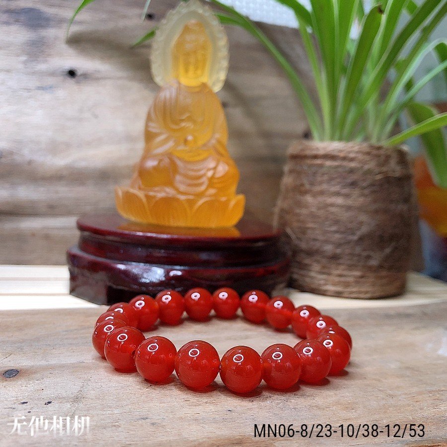 [Giá sỉ] Vòng tay đá mã não đỏ đậm