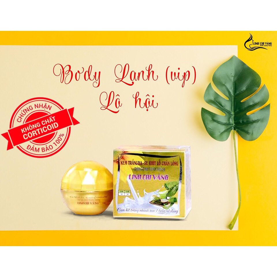 [HCM]Kem Dưỡng Trắng Da Toàn Thân Linh Chi Vàng