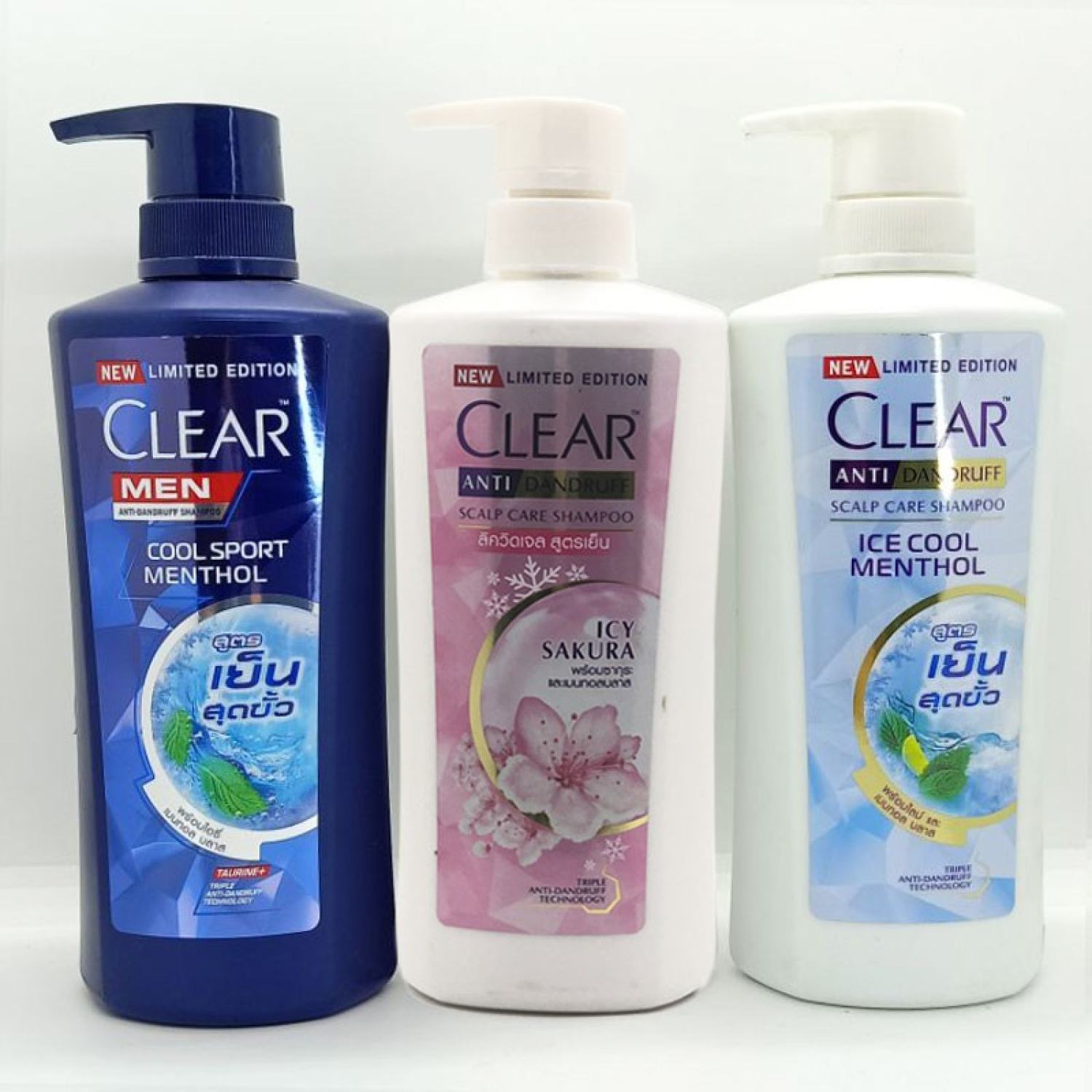 [Thái Lan] Dầu Gội Clear Men/ Bạc Hà & Hoa Anh Đào