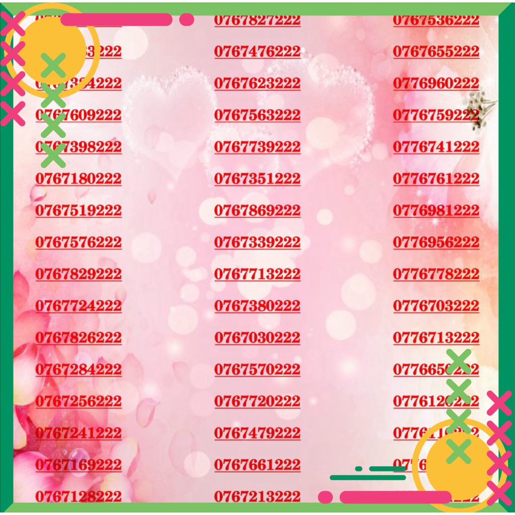 Sim đẹp tam hoa 222 mobi new 2020