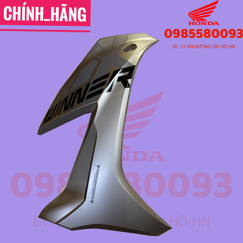 Dàn áo, yếm xe winner x màu bạc thể thao 2019