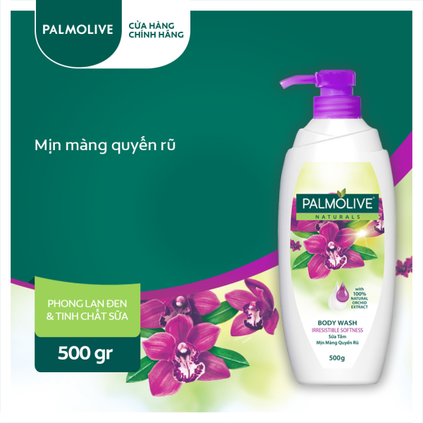 [Quà tặng ] Sữa tắm Palmolive 100% chiết xuất thiên nhiên từ hoa lan 500g