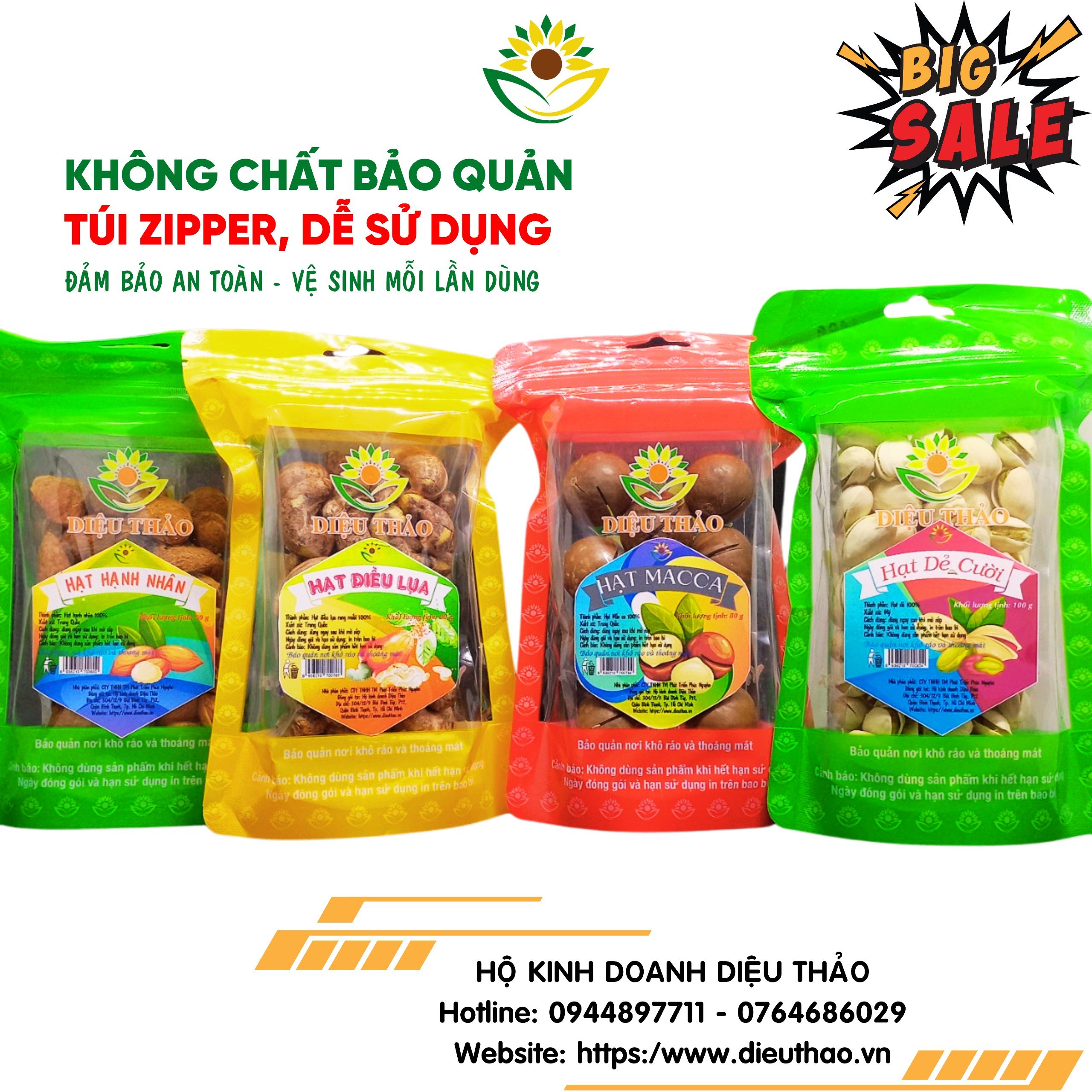 HẠT MACCA nứt vỏ size đại - Túi zipper