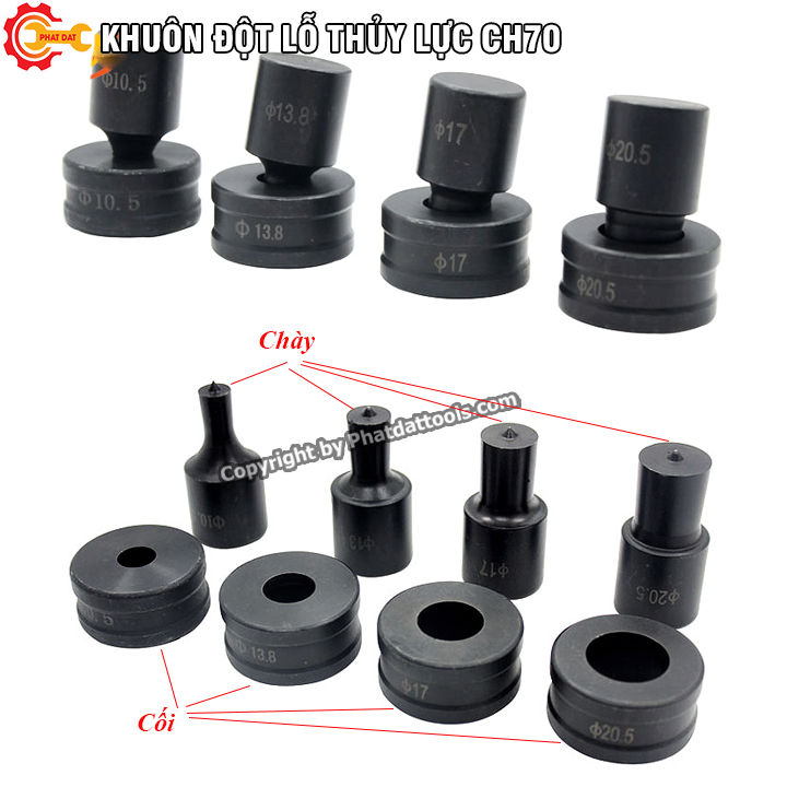 Khuôn đột lỗ tròn cho máy đột thủy lực CH-70