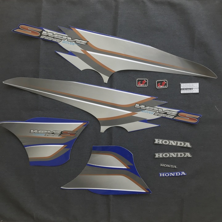 [HCM][CHUYÊN TEM] TEM DÁN XE WAVE S 100 3 LỚP CAO CẤP NHƯ ZIN (MÀU XANH DƯƠNG)