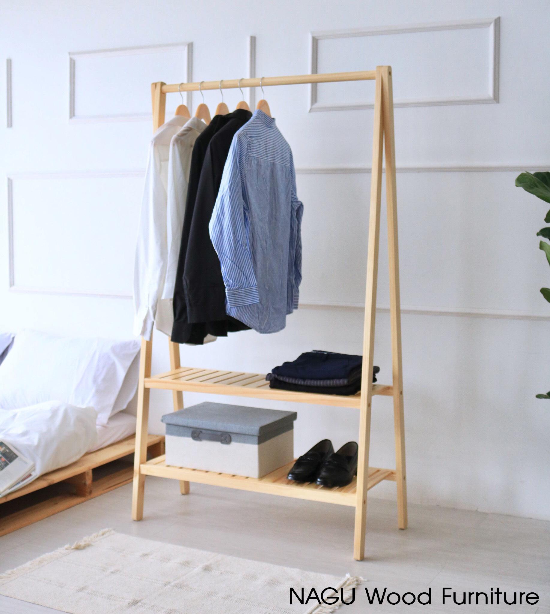 NAGU Kệ Gỗ Treo Đồ Chữ A ( A Hanger 2F)
