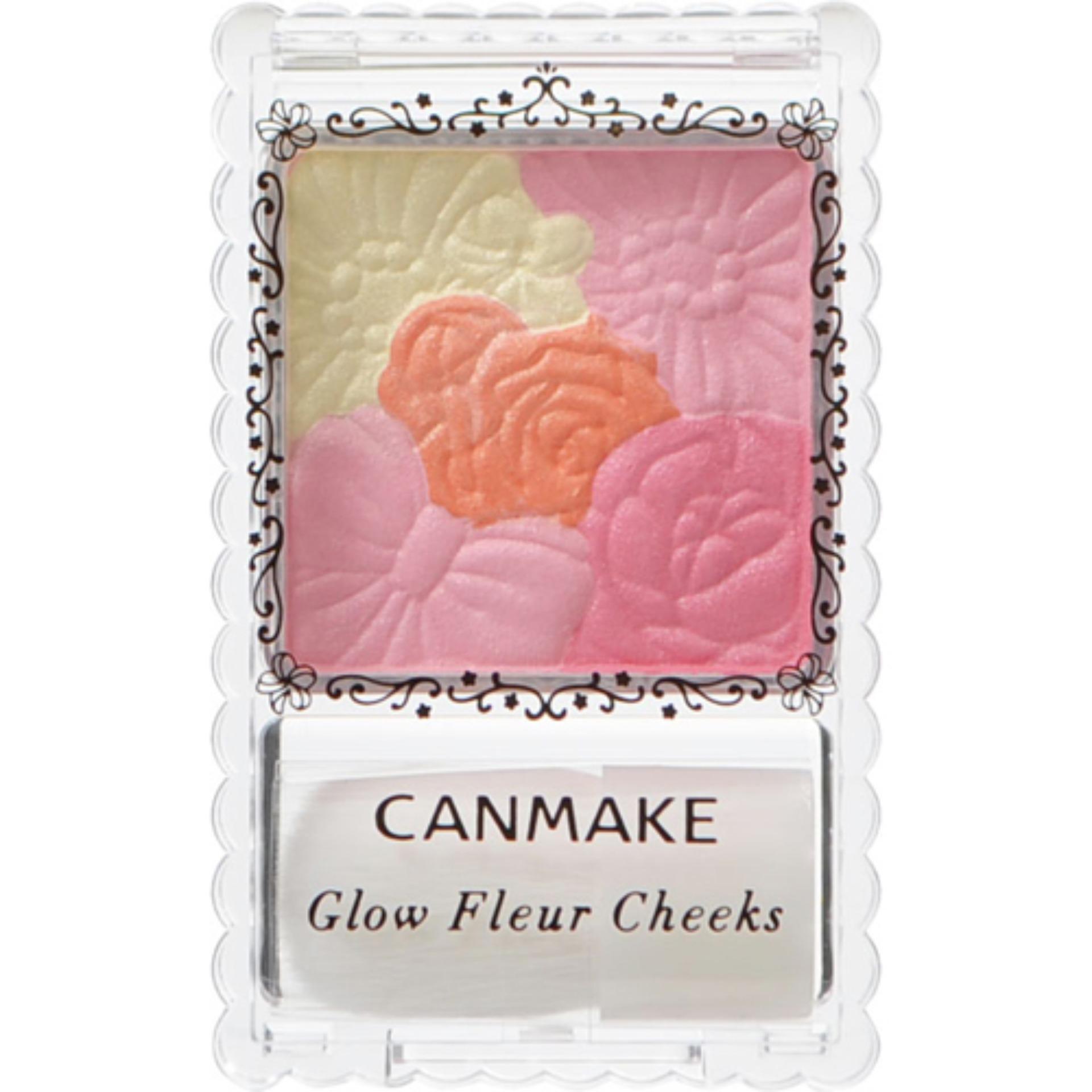 Phấn má Canmake Glow Fleur Cheeks 07 - 4g (Hồng cam)