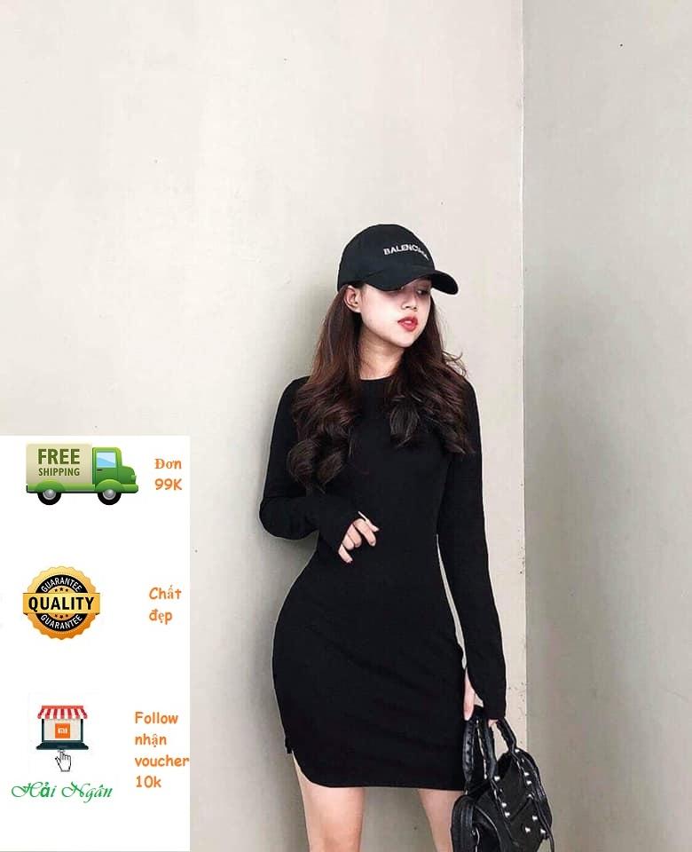 ĐẦM BODY THUN XỎ NGÓN VẠT BẦU CAO CẤP