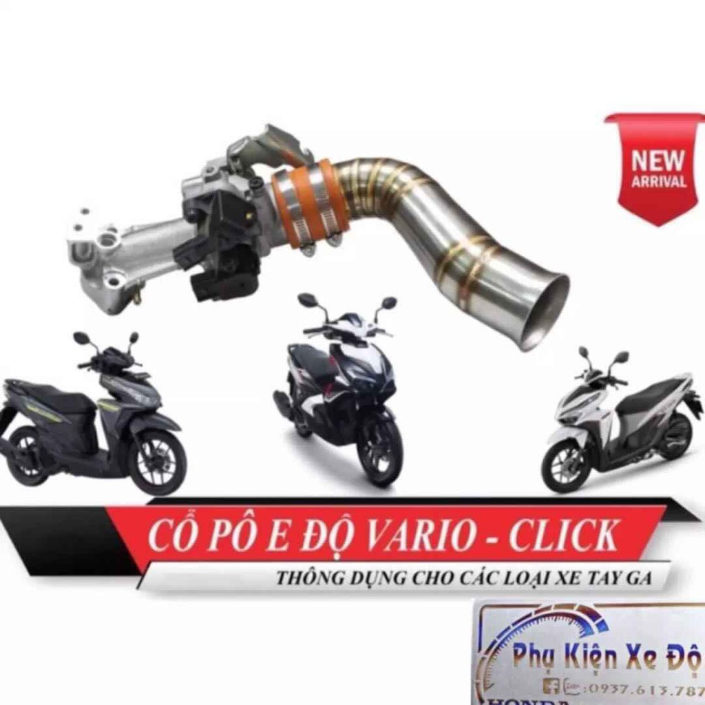 Họng co gió inox xe pcx 150 / mzx - vario - click wave 125 / wave 110 i new / funeo fi / nvx 155 - aerox