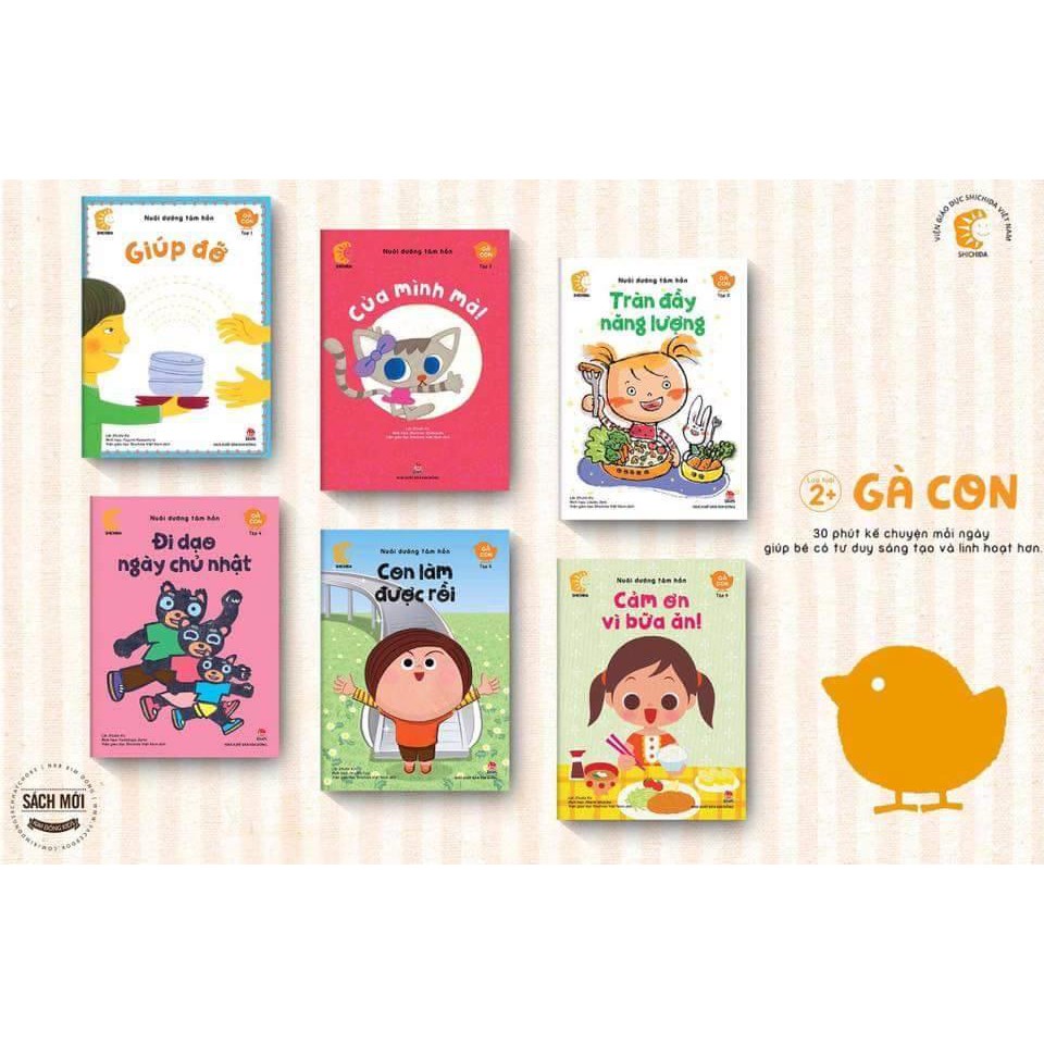 Sách - Nuôi Dưỡng Tâm Hồn - Gà Con (Hộp 6 Cuốn)