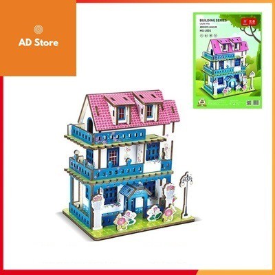 Đồ chơi lắp ghép gỗ 3D Biệt thự đồng quê