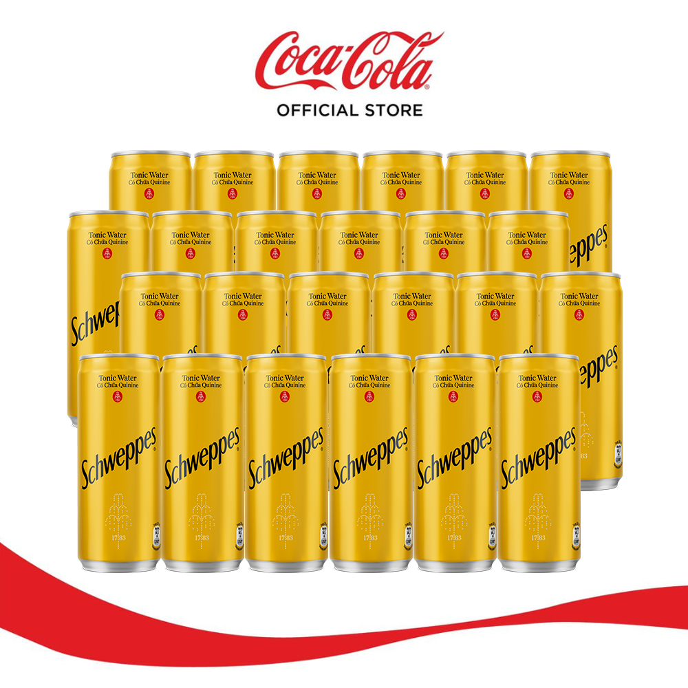 Lốc 24 Lon Soda Schweppes Tonic (320ml/Lon)