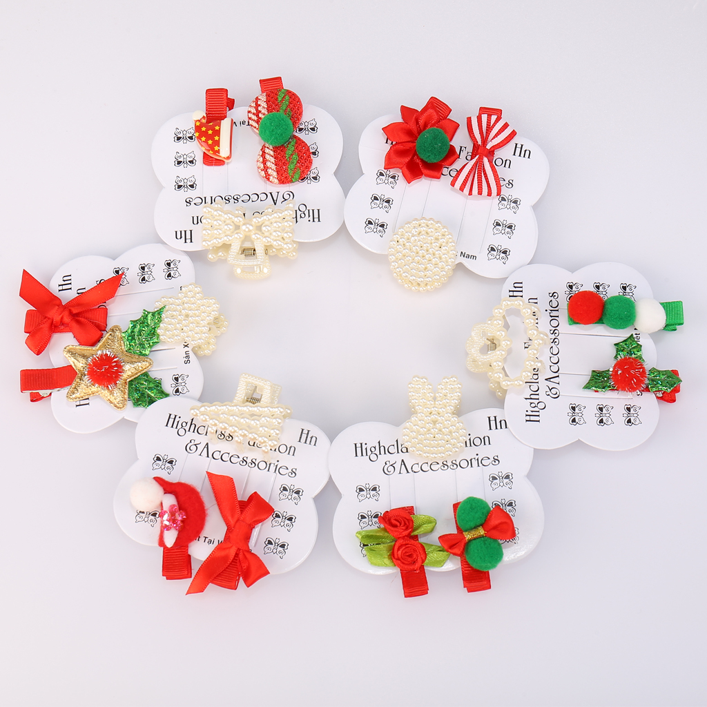 Vĩ 3 kẹp càng cua phối kẹp noel siêu hot