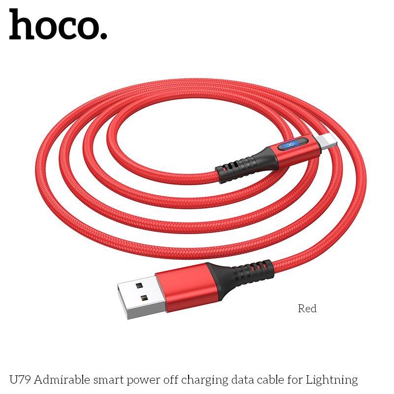 Cáp Hoco U79 Lightning 1.2M - Ngắt điện thông minh