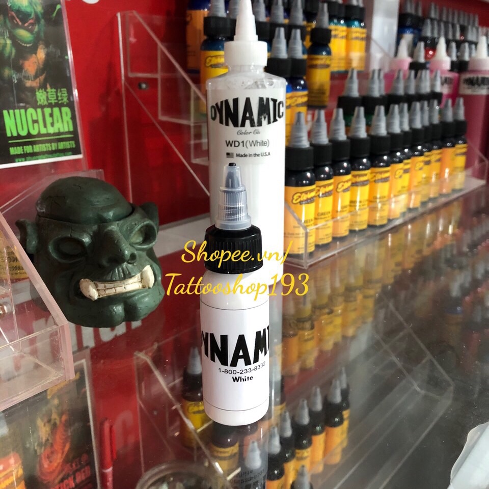 Mực xăm màu trắng Dynamic 30ml