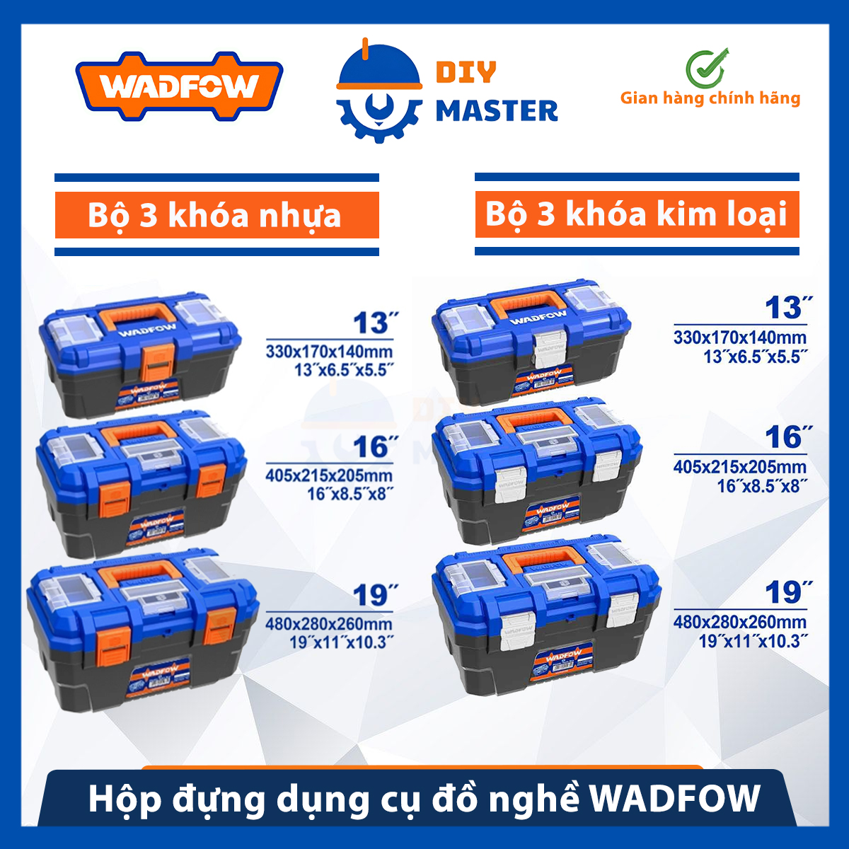 Wadfow plastic case 13, 16, 19 wtb1313/wtb1316/wtb1319