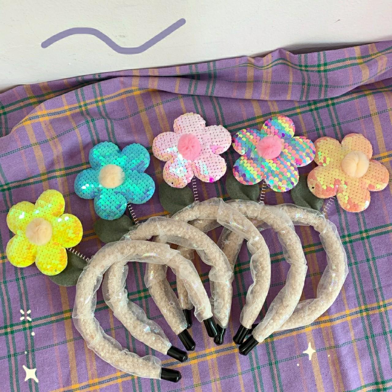 BĂNG ĐÔ , CÀI TÓC , bờm tóc HOA KIM SA CUTE CHO BÉ