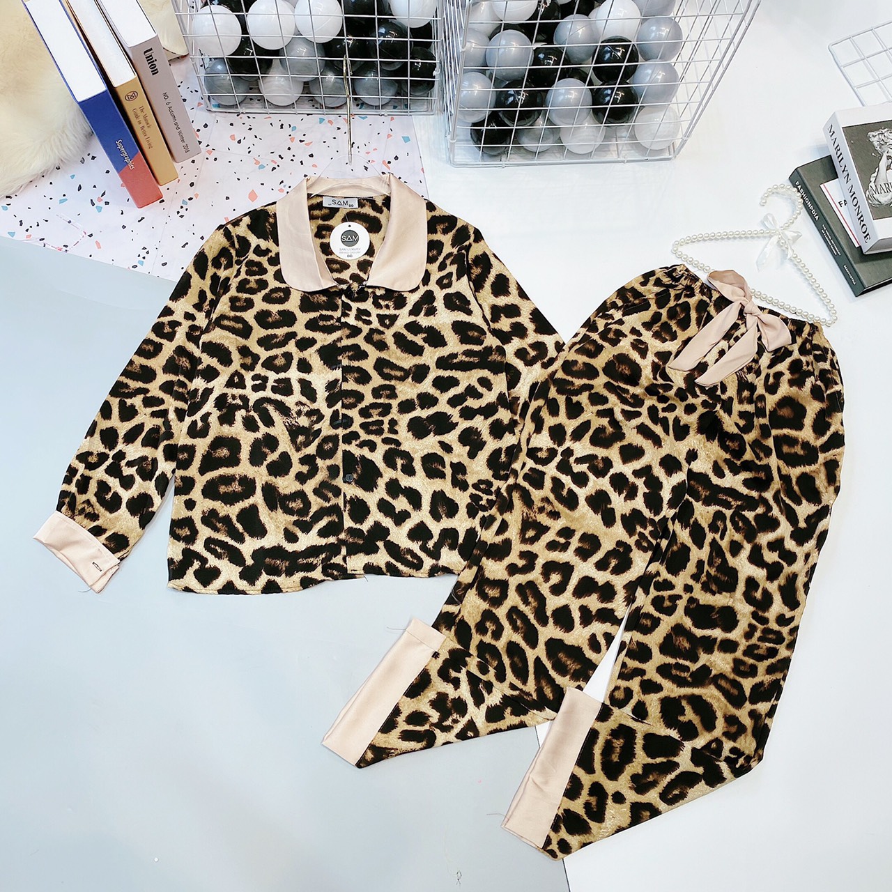[HÀNG CHUẨN] Bộ Lụa Pijama Tay Dài Cao Cấp