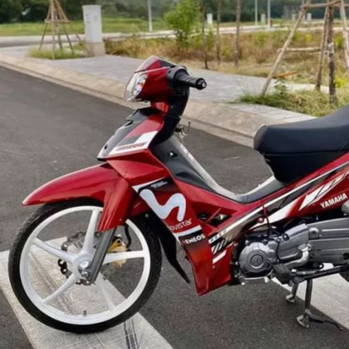 Tem Sirius 110 Xăng Cơ Movistar Trắng Dán Xe Đỏ