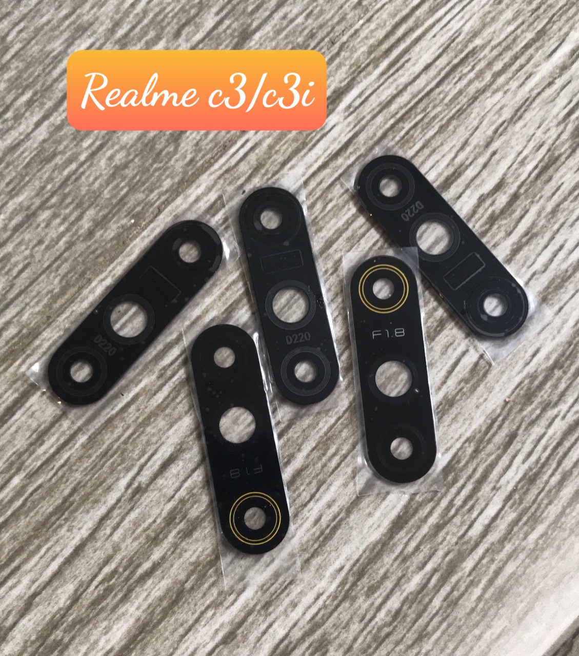 Kính camera Realme C3 / C3i dùng chung ( mảnh kính rời)