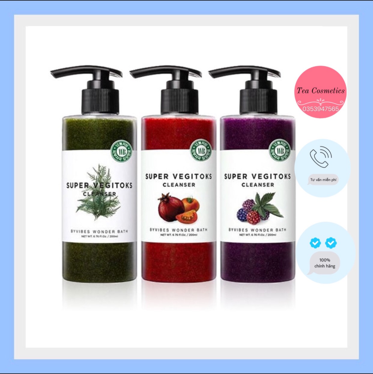 [HCM]Sữa Rửa Mặt Thải Độc Rau Củ Super Vegitoks Cleanser