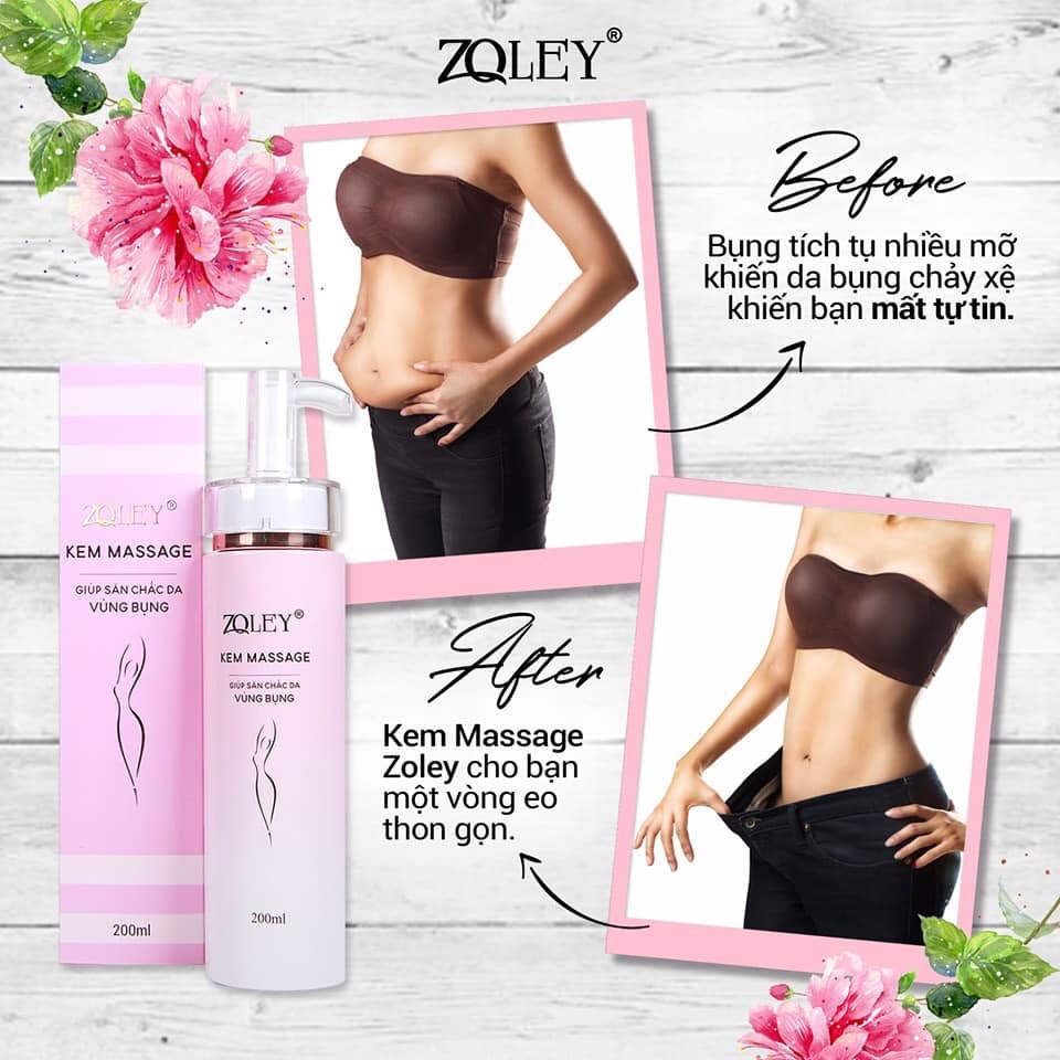 Kem Massage Tan Mỡ Zoley 200ml