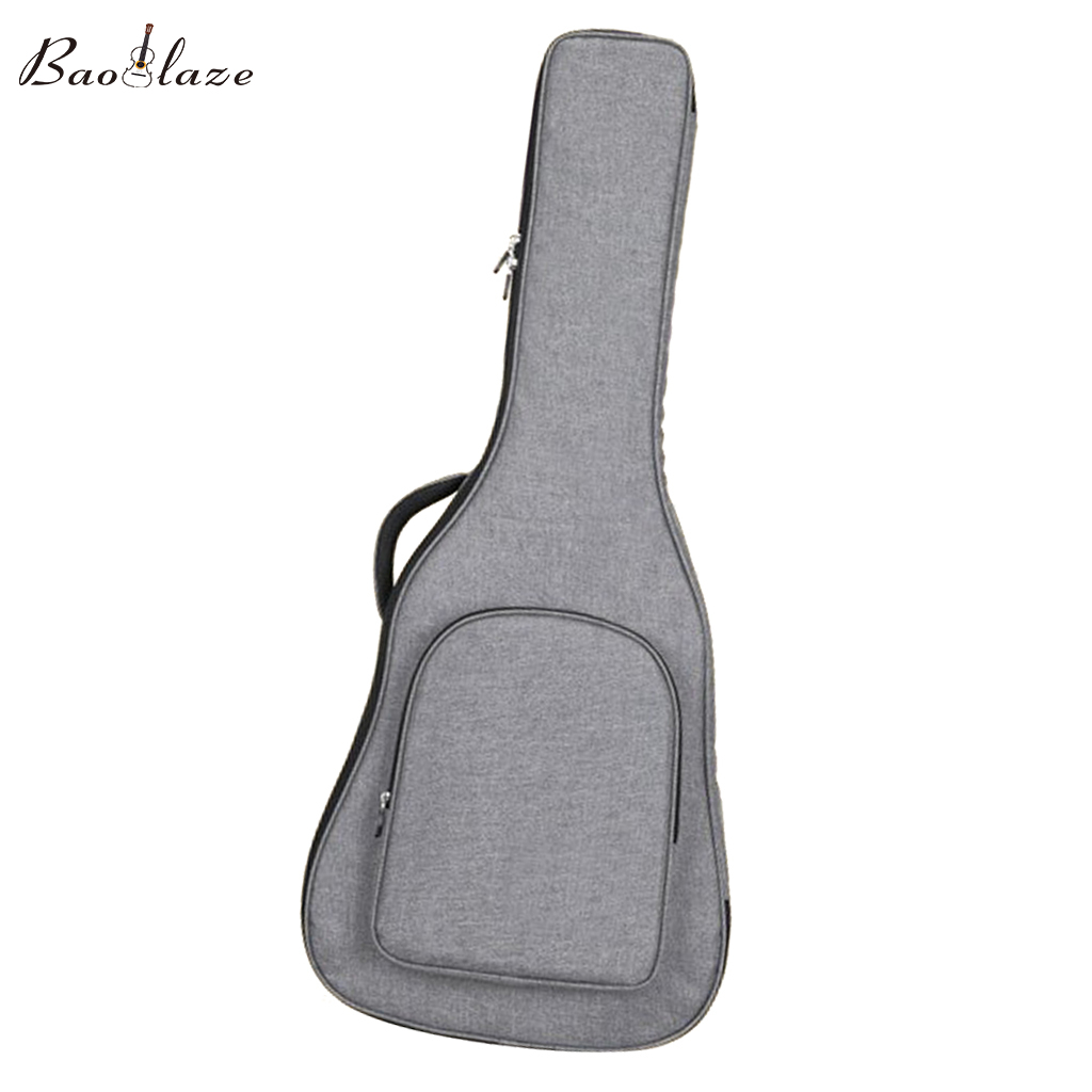 Baoblaze Gray Soft Case Bag Cover for 40/41inch Wooden Acoustic Guitar