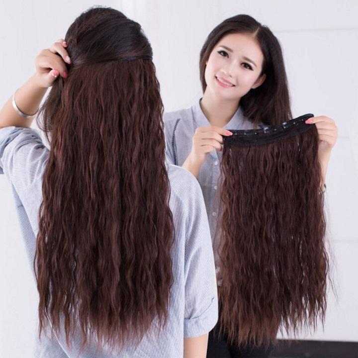 Tóc kẹp nữ Hàn Quốc bấm xù T28