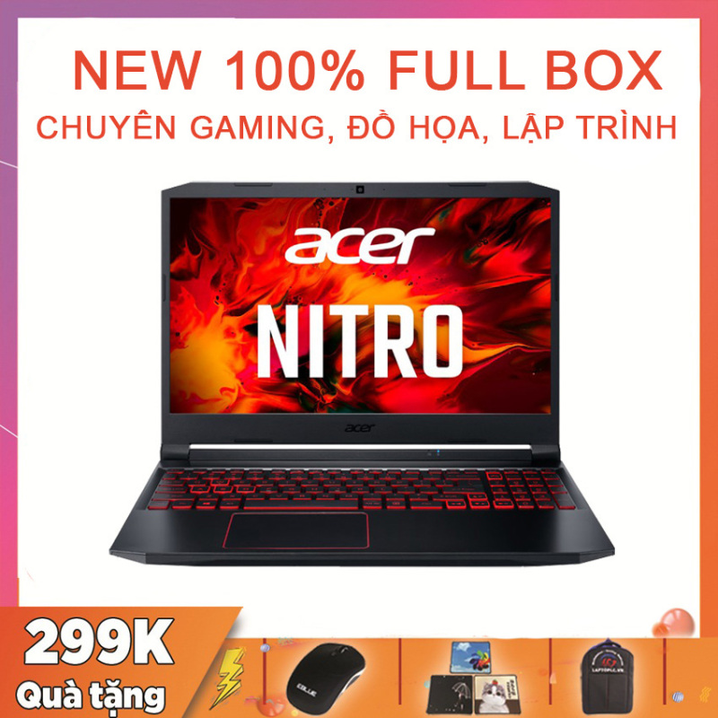 Bảng giá (MỚI FULL BOX) Acer Nitro 5 2020 (AN515-55) ( i5-10300H, RAM 8G, SSD NVMe 512G, VGA Nvidia GTX 1650 Ti-4G, Màn 15.6 FullHD IPS, 144Hz, 100% sRGB Phong Vũ
