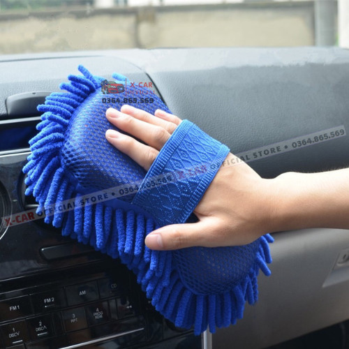 Miếng san hô rửa xe ô tô Microfiber vải mềm mịn (Màu sắc ngẫu nhiên)