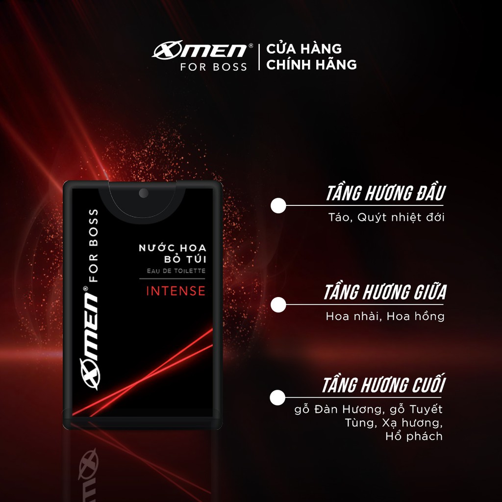 Nước hoa bỏ túi Xmen for Boss 18ml