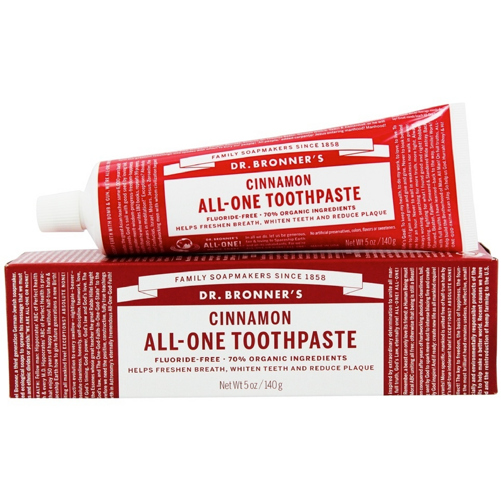 Kem đánh răng 70% hữu cơ DR-BRONNER'S All-one-Toothpaste