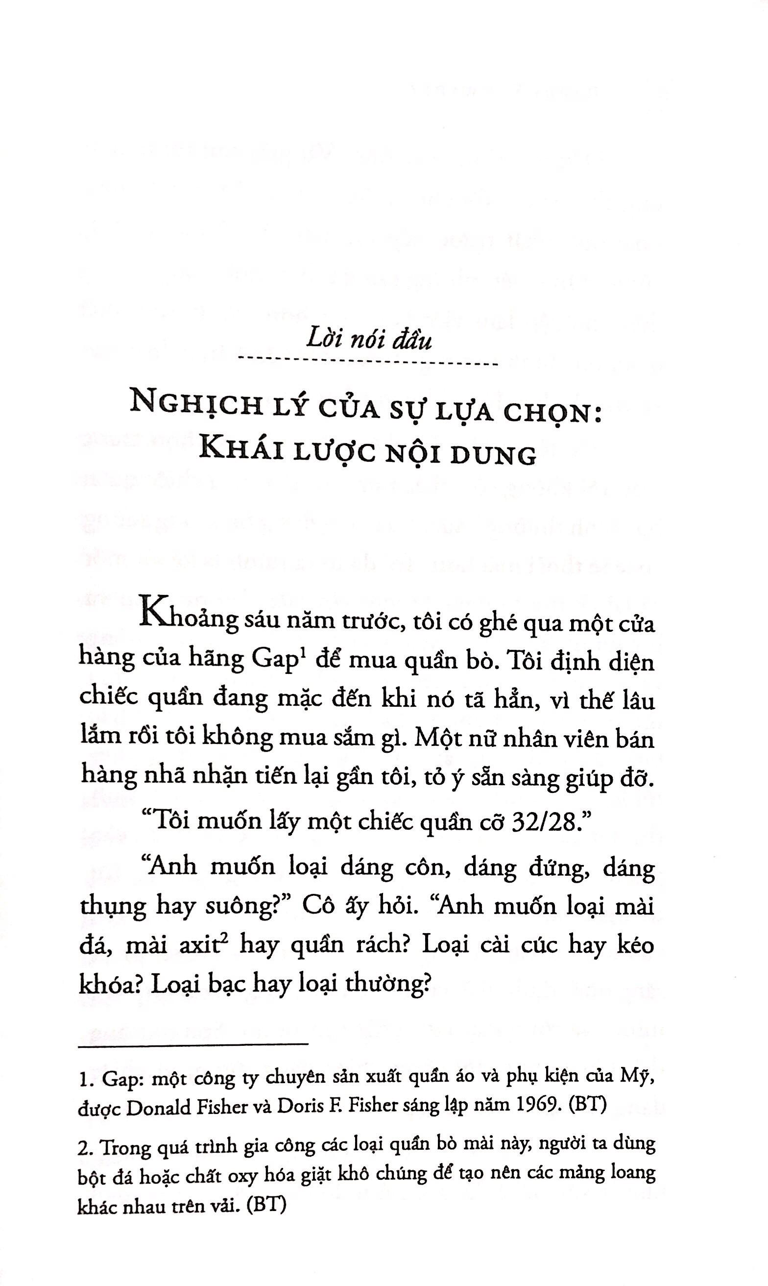 Sách - Nghịch lý của sự lựa chọn