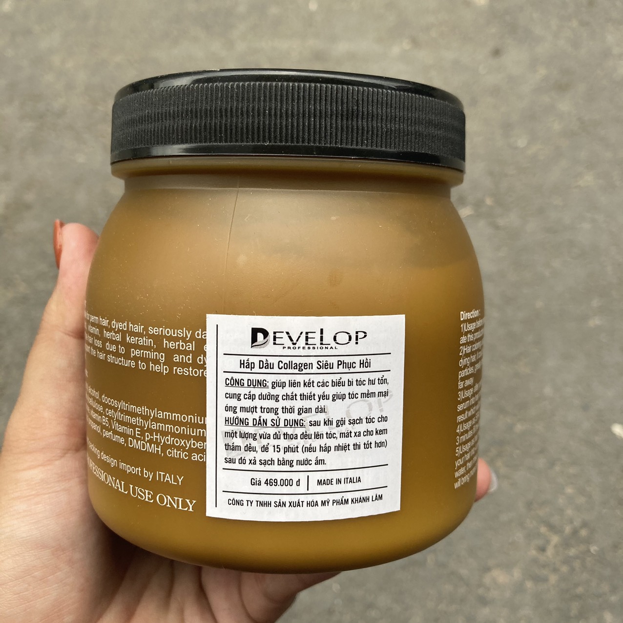 [HCM]Hấp Dầu DEVELOP Collagen phục hồi tóc khô sơ chẻ ngọn 500ml