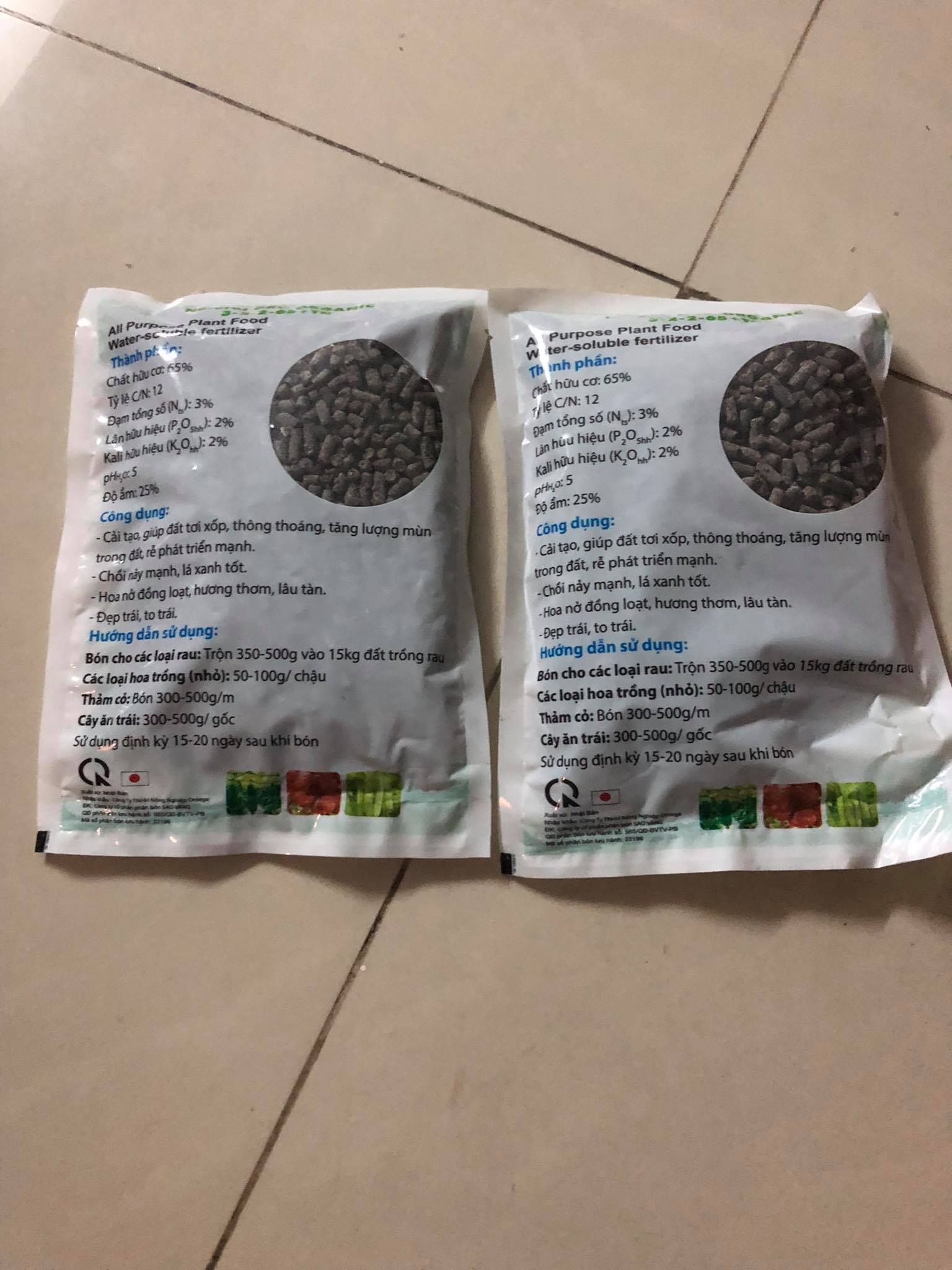 PHÂN GÀ NÉN VIÊN NHẬT 500 GRAM 1 GÓI