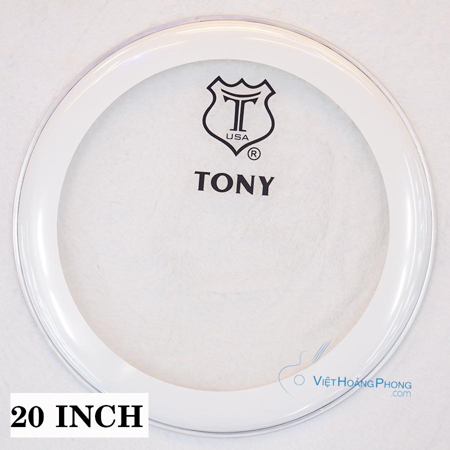 [HCM]Mặt trống Jazz - Trống Da TONY thương hiệu USA (Viền Trắng) - HappyLive Shop