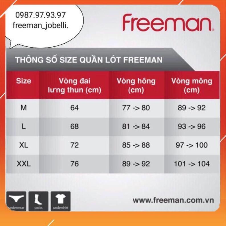 Freeman - Quần lót nam, MS 6040[hình thật] thun lụa