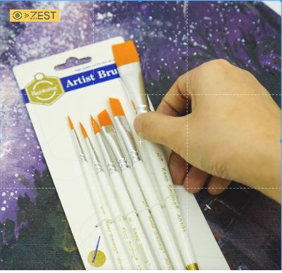 [Zest Corner] Bộ cọ vẽ KEEP SMILING A0101 (6 cây)
