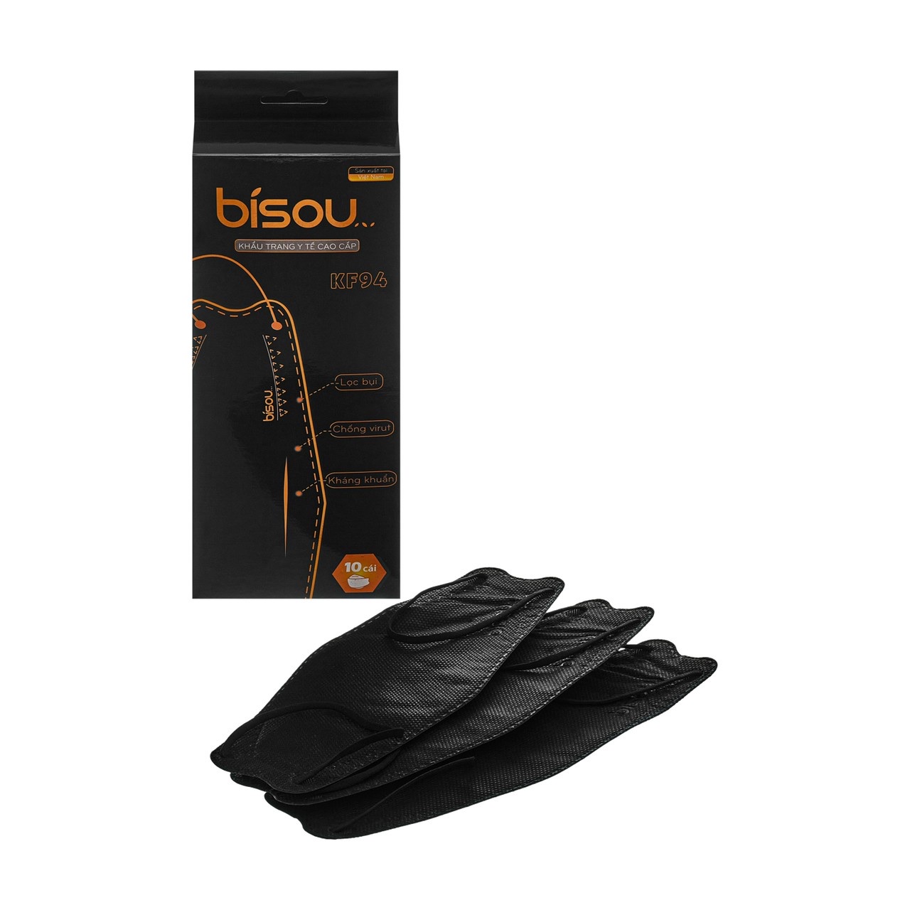 [HCM]Khẩu trang Bisou KF94 (hộp 30 cái)