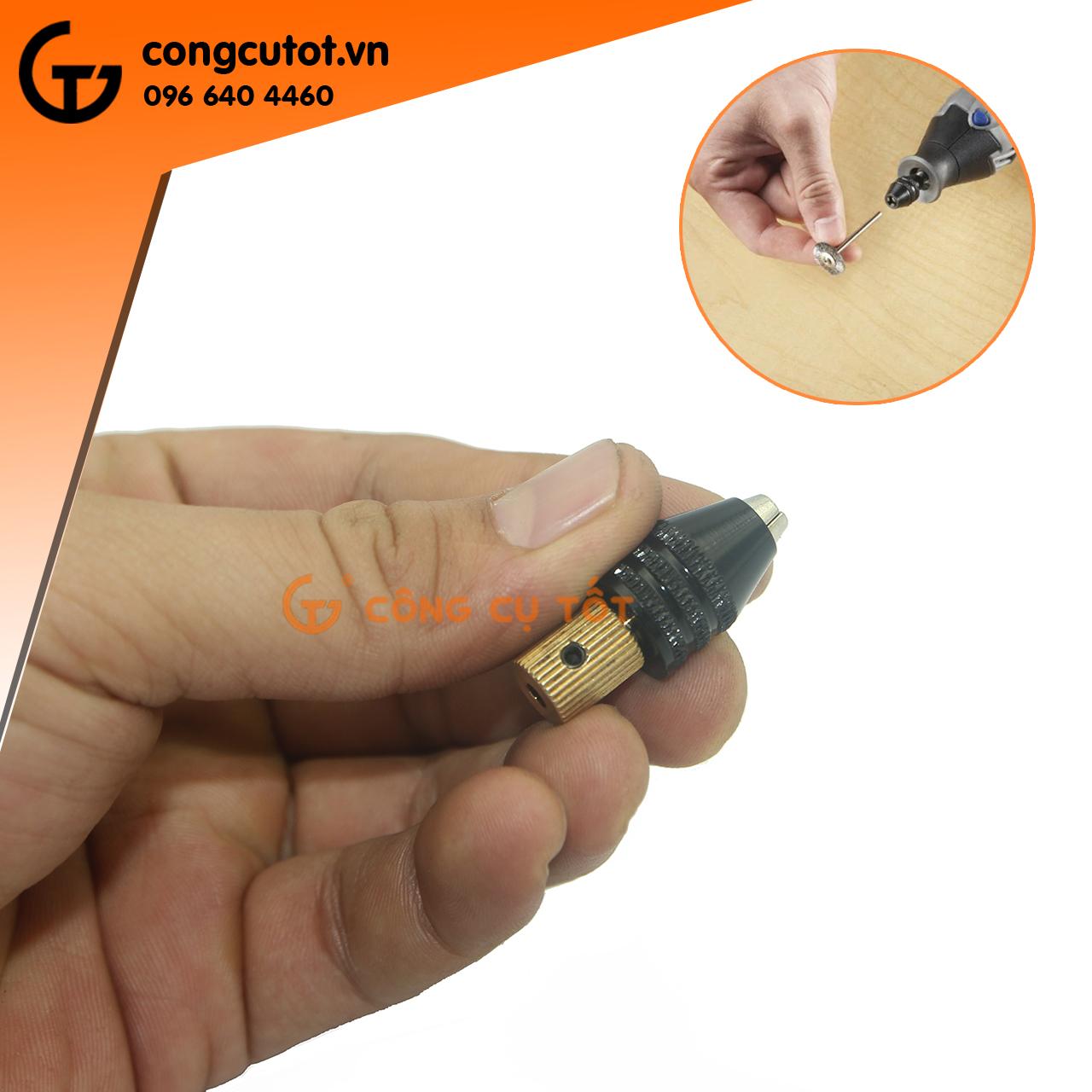 Đầu kẹp mũi khoan cho motor trục 3mm