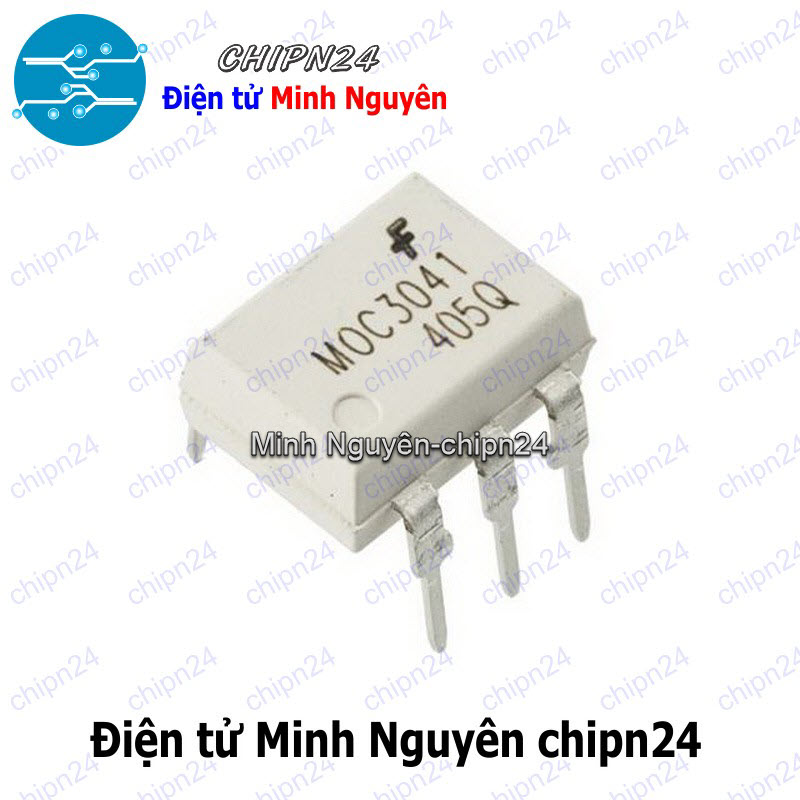 [2 con] (DT) Opto MOC3041 DIP-6 Trắng Hàng Tốt - HH001130