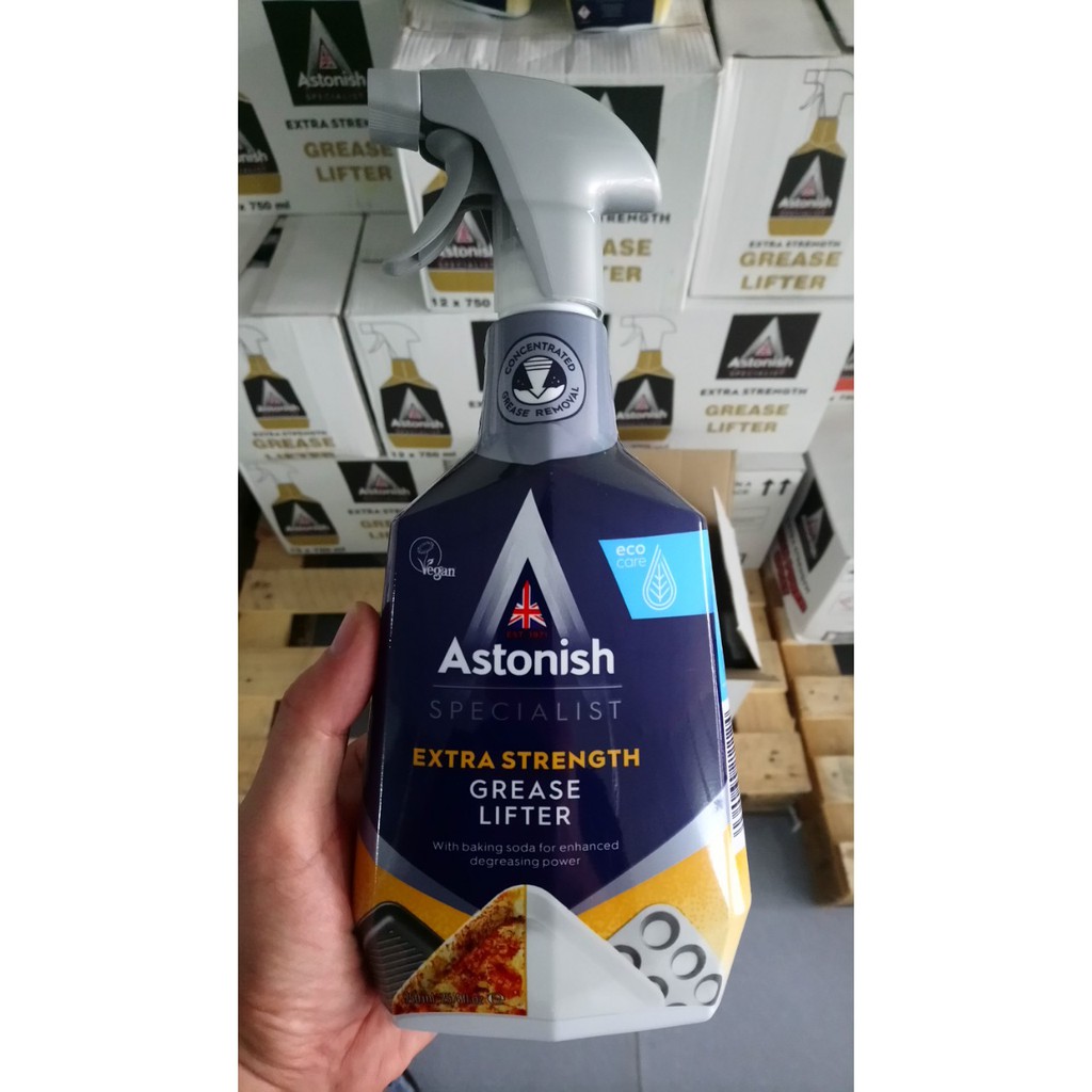 [HCM]BÌNH XỊT TẨY DẦU MỠ & CHÁY KHÉT ASTONISH C6750 750ml