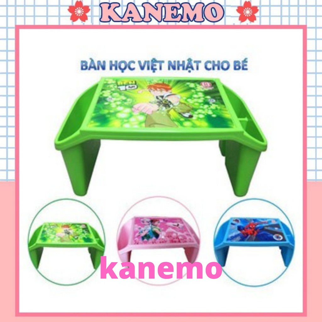 Bàn học cho bé Việt Nhật bàn học nhựa có ngăn để bút viết – nhiều màu cho bé lựa chọn