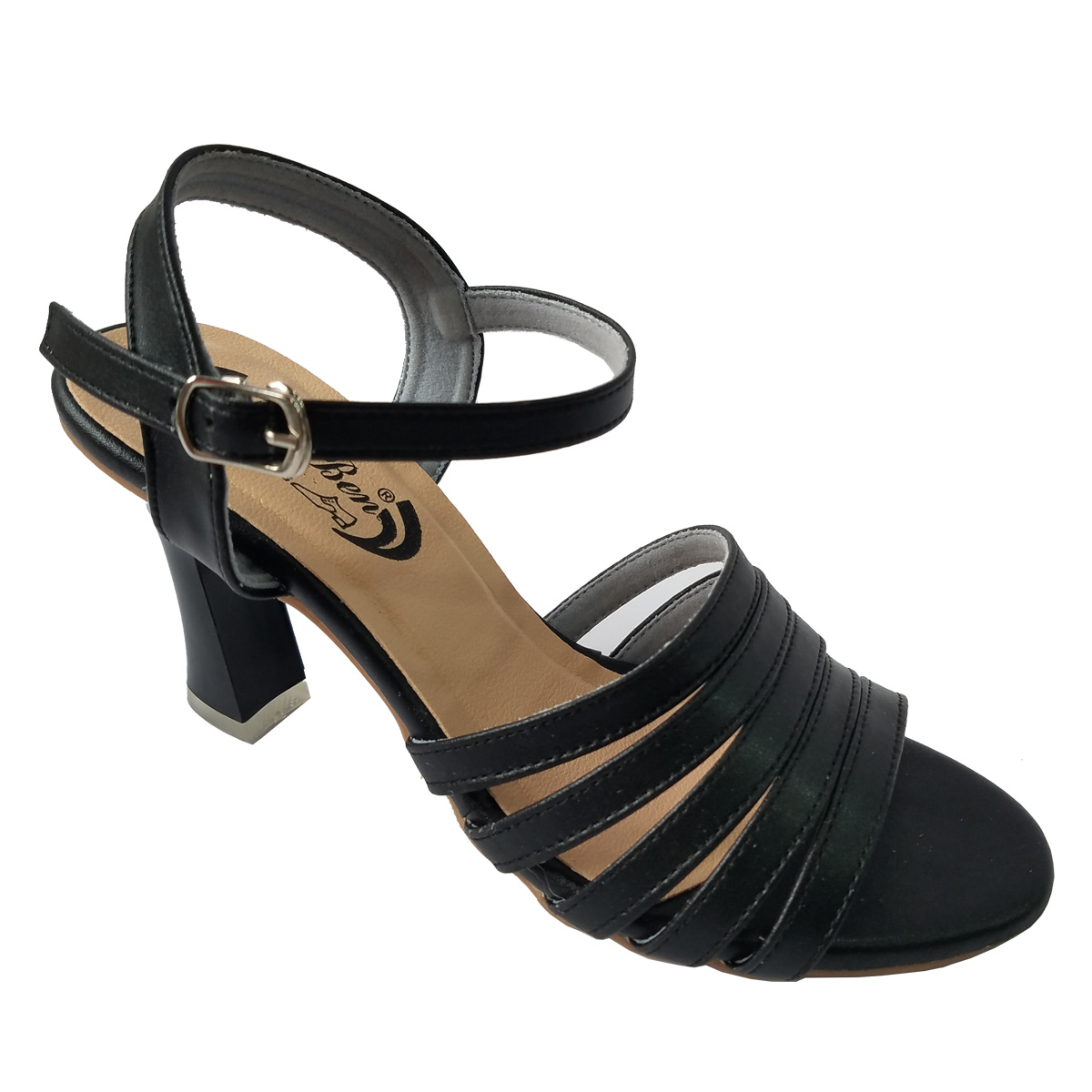Giày Sandal Cao Gót Nữ BIGBEN Da Bò Cao 5 Phân CG132
