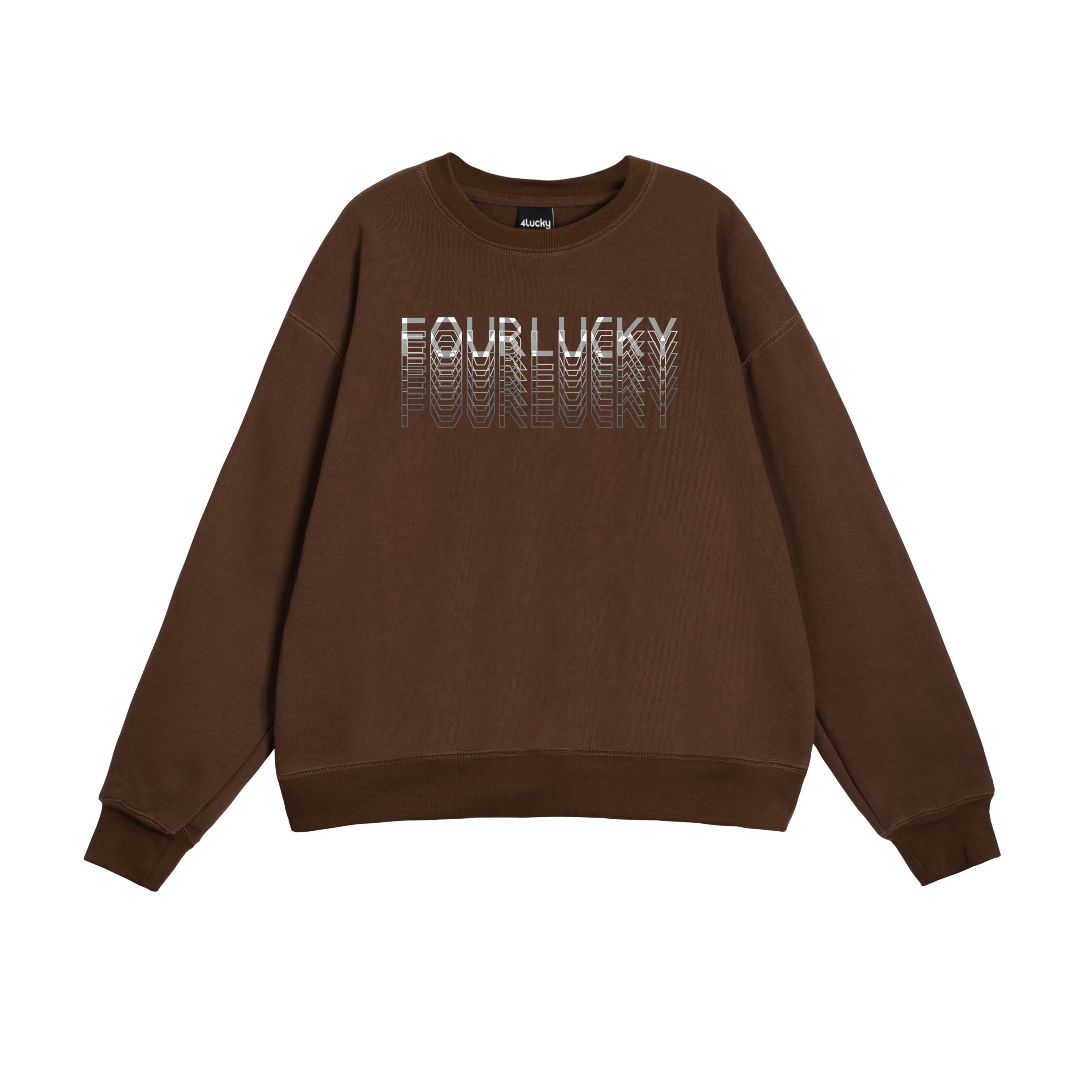 Áo sweater basic 6112 4lucky, form rộng dày dặn ấm áp